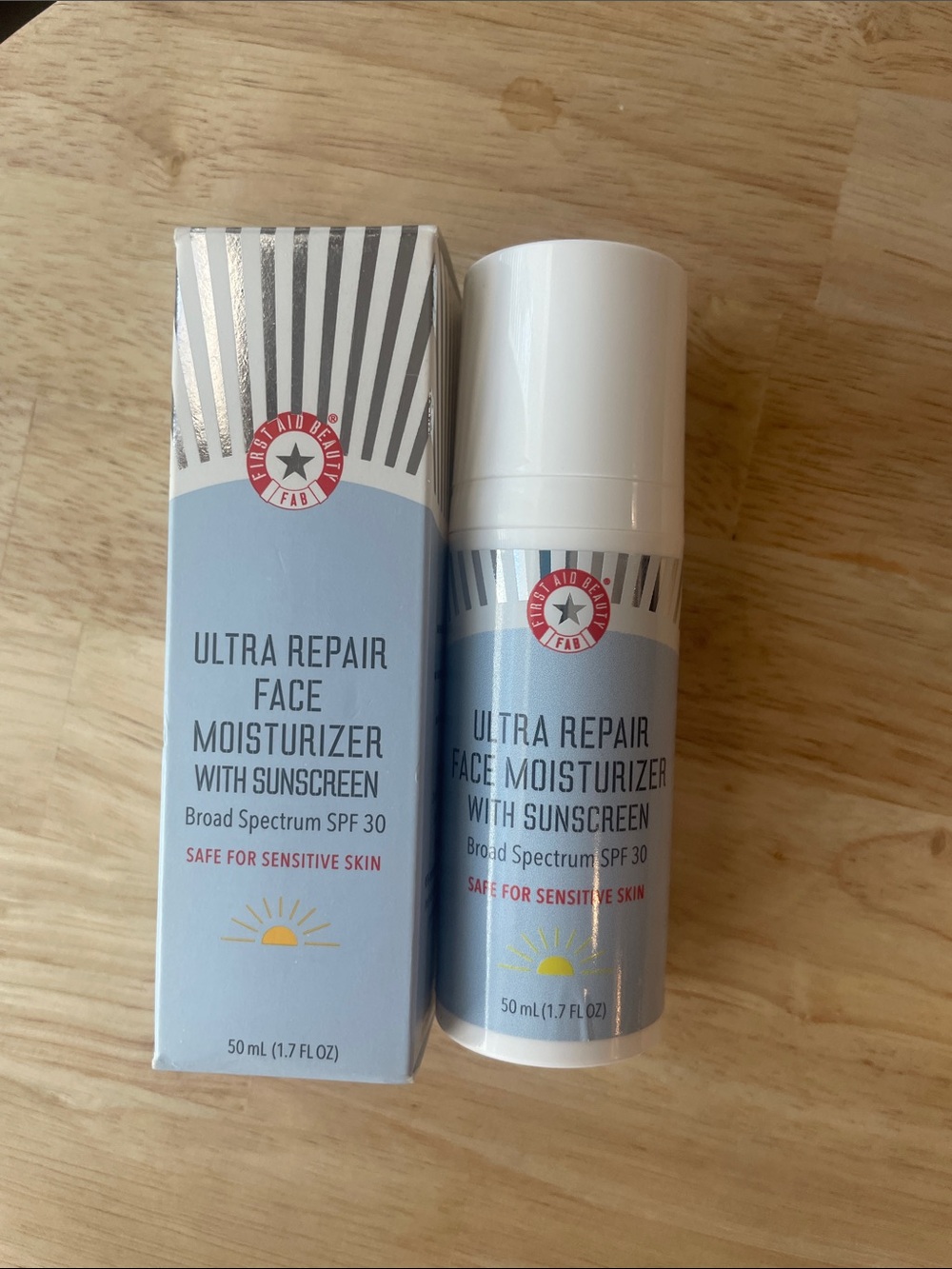 First aid beauty moisturizer with sunscreen